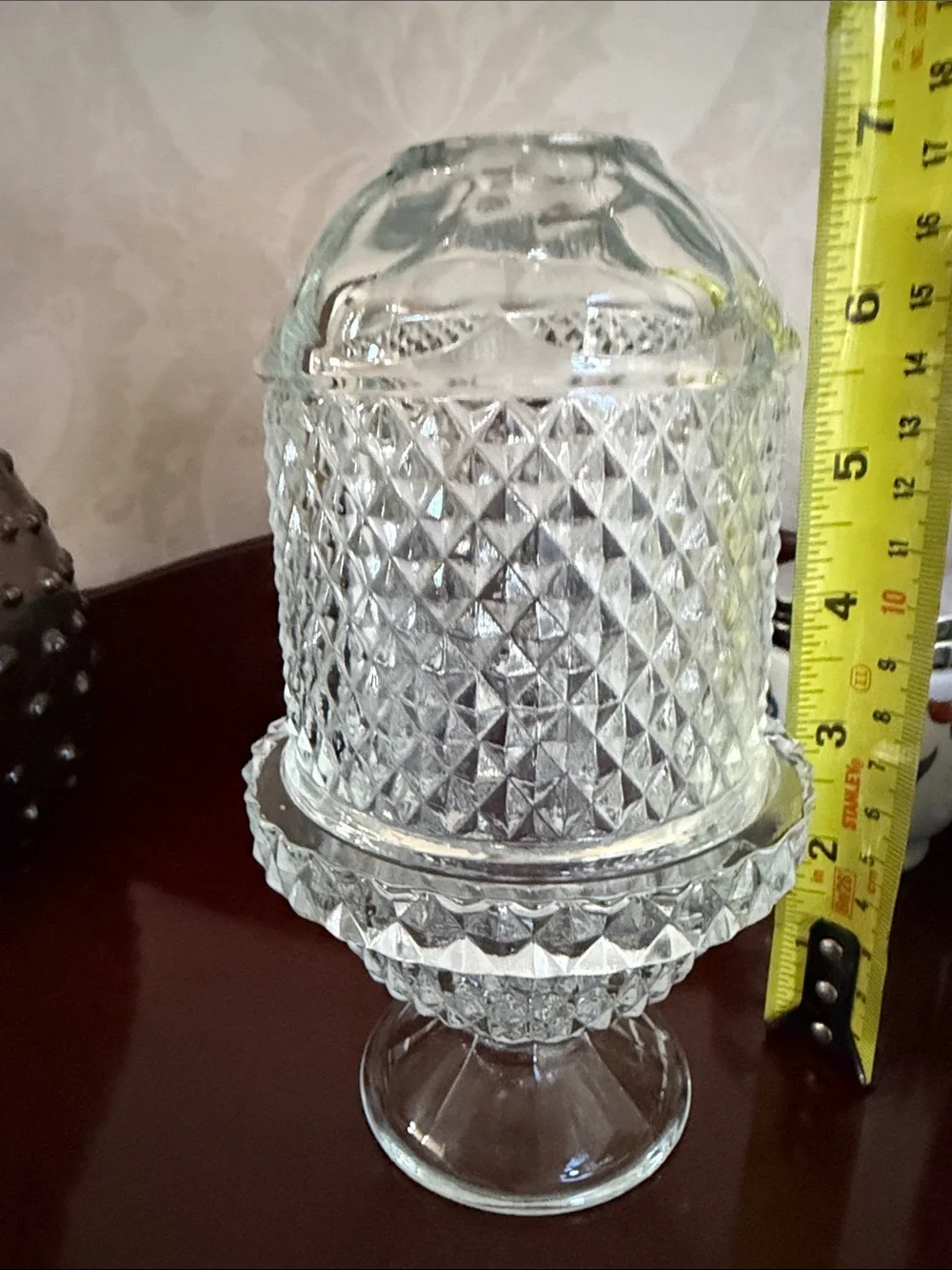 Vintage Viking glass fairy lamp - Picture 6 of 8